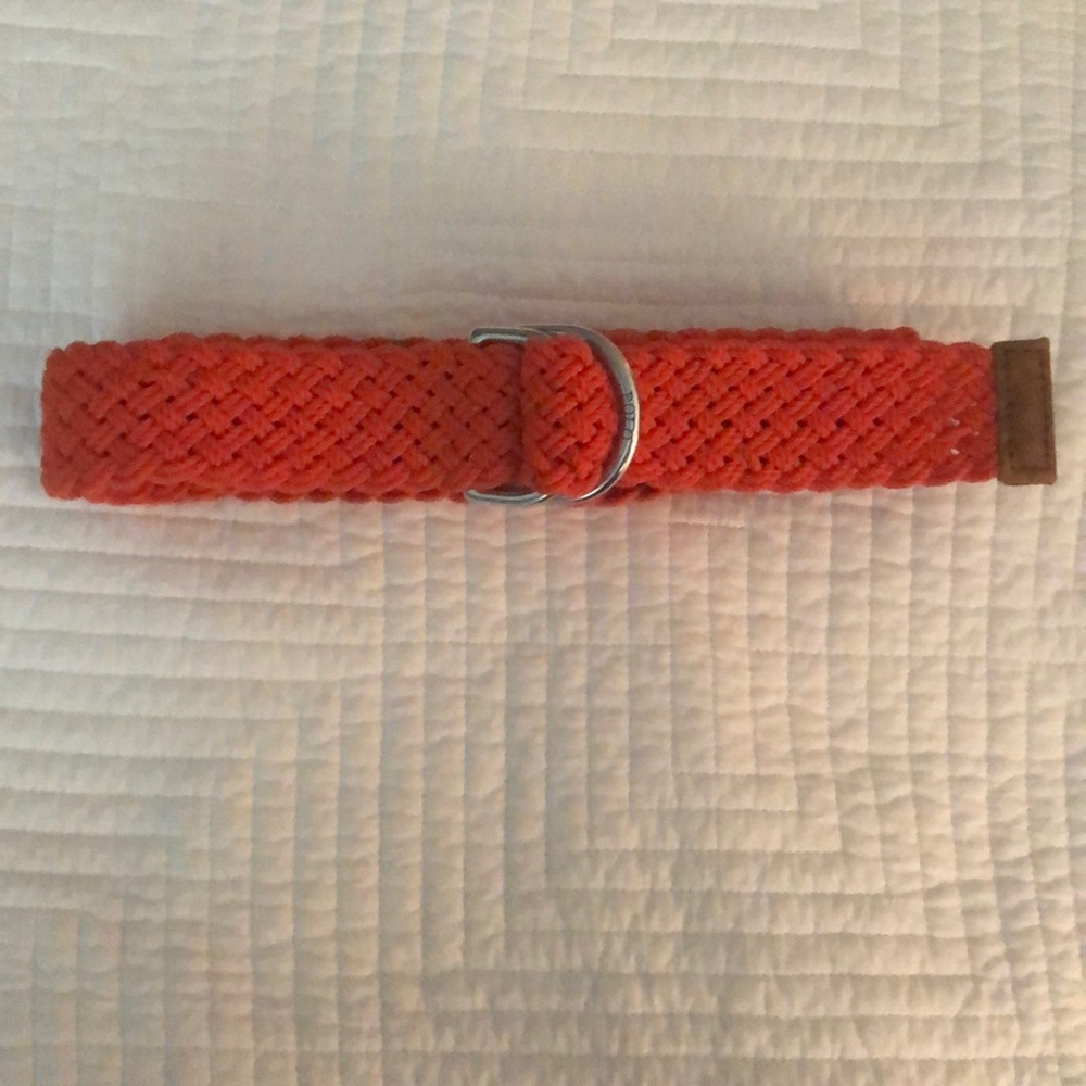 Preppy Orange braided RL belt